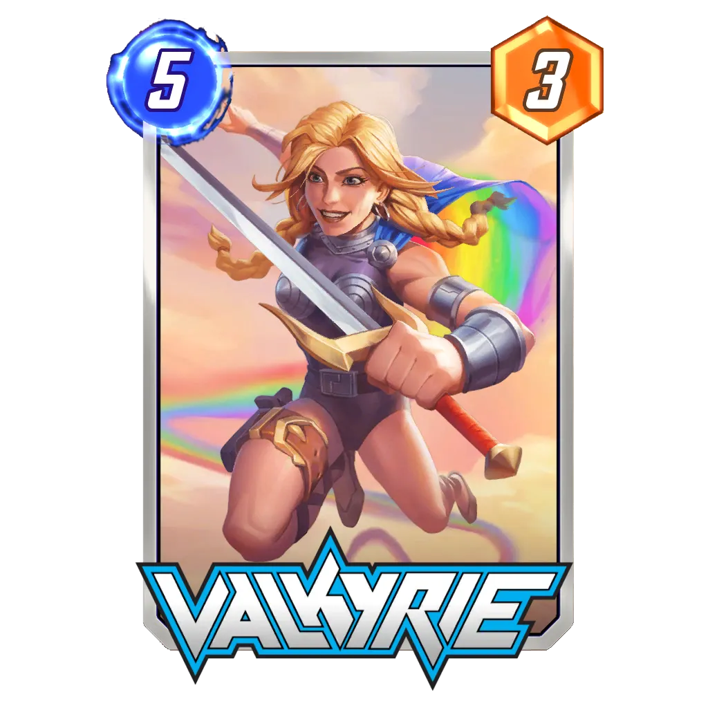 Valkyrie Pride Marvel Snap Card Variant - Marvel Snap Zone