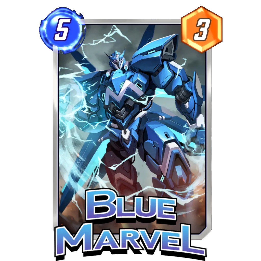 Blue Marvel Mech Marvel Snap Card Variant - Marvel Snap Zone Blue Marvel Mech Marvel Snap Card Variant - Marvel Snap Zone
