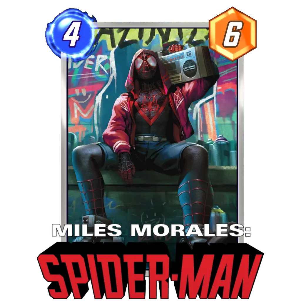 Miles Morales Spider-Man Boombox Marvel Snap Card Variant - Marvel Miles Morales Spider-Man Boombox Marvel Snap Card Variant - Marvel
