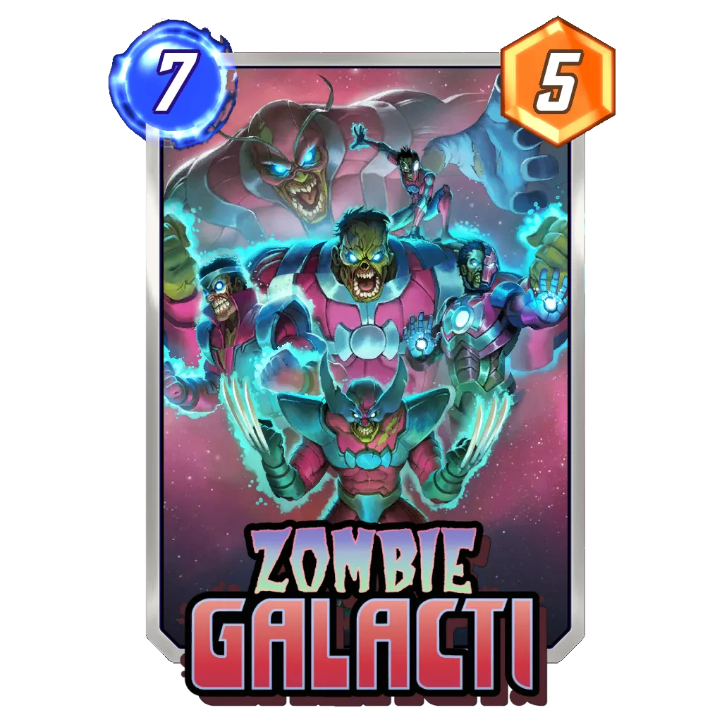 Zombie Galacti Fireball Studio Marvel Snap Card Variant - Marvel