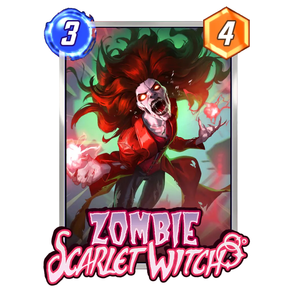 Zombie Scarlet Witch Mooncolony Marvel Snap Card Variant - Marvel Zombie Scarlet Witch Mooncolony Marvel Snap Card Variant - Marvel