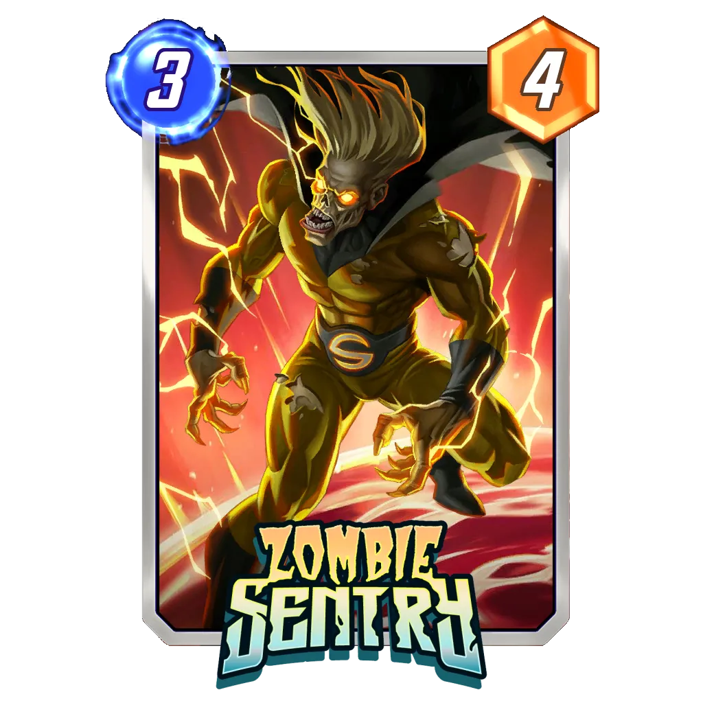 Zombie Sentry Fireball Studio Marvel Snap Card Variant - Marvel Zombie Sentry Fireball Studio Marvel Snap Card Variant - Marvel