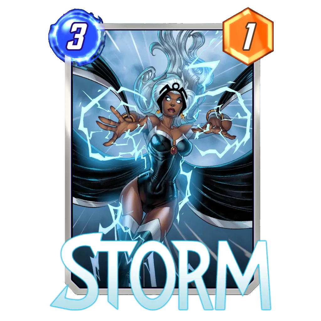 mtg storm card marvel Storm, Force of Nature the next instant or sorcery spell you cast this turn has storm Storm - Marvel Snap Cards